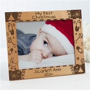 My First Christmas Personalized Baby Picture Frame - 8x10 - 7625-L