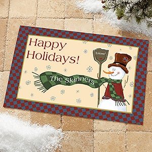 Let It Snow Personalized Doormat