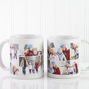 Create A Photo Collage Personalized Coffee Mug 11 oz.- White - 8214-S
