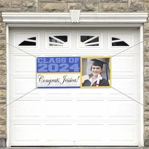 Class Of Personalized Photo Graduation Banner - 20x48 - 8498-S
