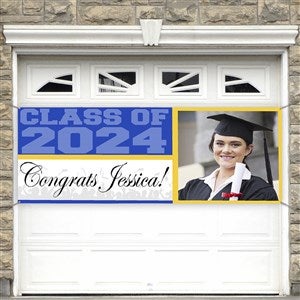 Class Of Personalized Photo Graduation Banner - 45x108 - 8498-L
