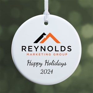 Personalized Custom Logo Round Ornament - 8530