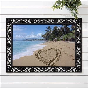 Personalized Doormat - Sandy Beach Tropical Island Doormat - 8608