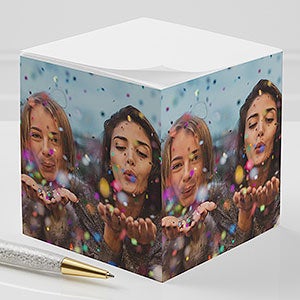 Personalized Photo Note Pad Cube - 1 Photo - 9160-1