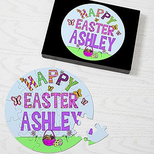 Personalized 26 Piece Happy Easter Puzzle - Easter Fun - 9687-26