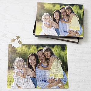 Personalized Photo Jigsaw Puzzle with Keepsake Tin - Horizontal - 9702-252H