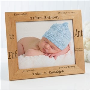 New Arrival Personalized Baby Picture Frames - 8x10 - 9769-L