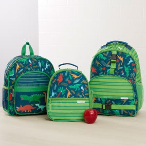 Red Dino Embroidered Kid's Backpack