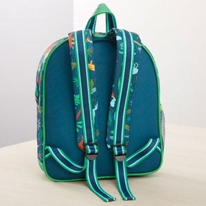 Dino Embroidered All Over Print Backpack