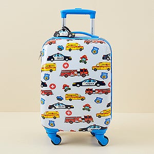 Rescue Vehicles Embroidered Kids Rolling Luggage Bag Set On Sale Today