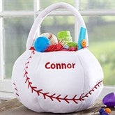 Custom Embroidered Baseball Easter Basket - 22541