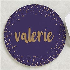 Sparkling Name Personalized Round Mouse Pad - 22662
