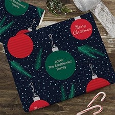 Ornaments  Pine Personalized Wrapping Paper - 22677