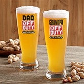 Off Duty Father's Day Personalized Barware Collection - 23564
