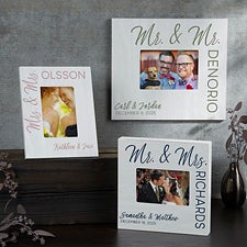 Personalized Wedding Box Picture Frame - Stamped Elegance - 23638