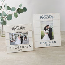 Infinite Love Personalized Wedding Shiplap Picture Frame - 24003