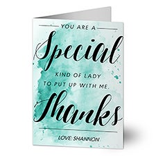 Special Kind of Lady Personalized Mothers Day Greeting Card - 24180