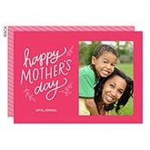 Happy Mother's Day Script Custom Photo Cards - 24212