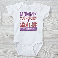 Mommy, Youre Doing A Great Job Personalized Baby Clothes - 24381