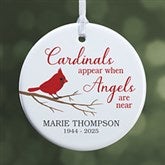 Personalized Cardinal Memorial Ornaments - 24928