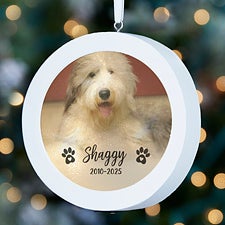 Pet Photo Memorial LED Light Ornament - 25140