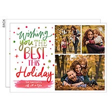 Wishing You The Best Custom Photo Christmas Cards - 25316