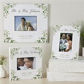 Personalized Wedding Picture Frame - Laurels Of Love - 25833