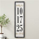 The Big Day Personalized Barnwood Frame Wall Art - 25848