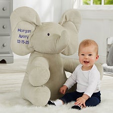 Personalized Gund Baby Jumbo 24quot; Flappy the Elephant Plush - 26260