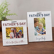 Fathers Day Personalized Shiplap Picture Frame - 26281