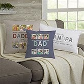 Glad You're Our Dad Personalized Throw Pillows - 26416