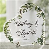 Laurels of Love Personalized Heart Wedding Keepsake - 26490