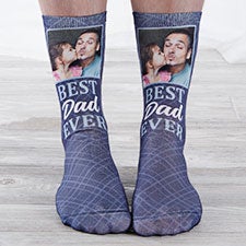 Best Dad Ever Personalized Photo Socks - 26816