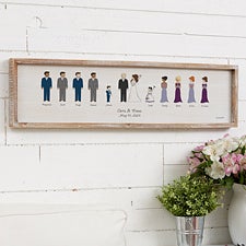 Wedding Party Personalized Wood Wall Art by philoSophies - 27165