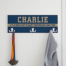 Color Medley Personalized Medal Display Rack for Boys - 27523
