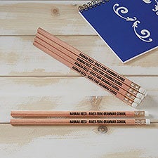 Write Your Own Natural Cedar Wood Personalized Pencils - Set of 12 - 27885