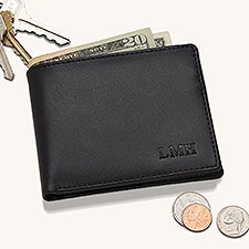 Personalized Leather Bi-Fold Wallet - Regent Collection - 2839