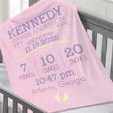 I Am Special Birth Info Personalized Baby Blankets - 28422