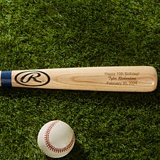 Personalized Birthday Wooden Baseball Bat - 2888