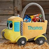 Construction Truck Personalized Plush Halloween Treat Bag - 29012