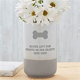 Choose Your Icon Personalized Pet Memorial Cement Vase - 29072