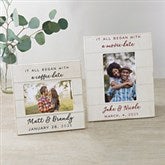 It All Began With ... Personalized Shiplap Picture Frame - 29579