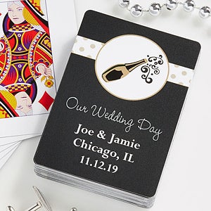 Personalized Wedding Favor Playing Cards