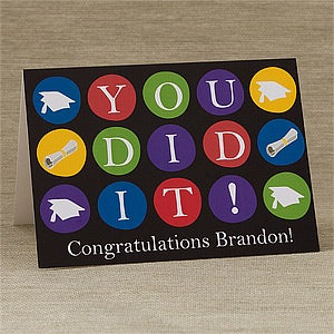 You Did It! Personalized Greeting Card