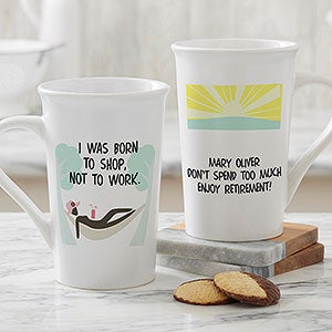 Personalized Latte Mug - I'm Retired