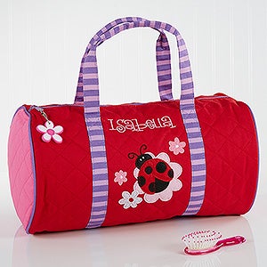 Ladybug Embroidered Duffel Bag by Stephen Joseph