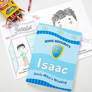 Personalized Ring Bearer Coloring Book