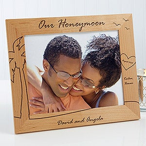 Personalized Honeymoon Picture Frames   Our Honeymoon