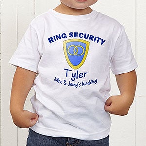 Ring Security Personalized Ring Bearer Toddler T-Shirt