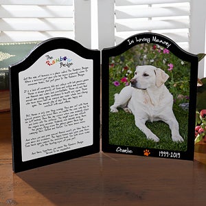 Personalized Pet Memorial Photo Plaque - Pets In Heaven